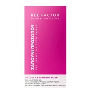 Roze-witte verpakking Bee Factor Detox-gezichtszeep.