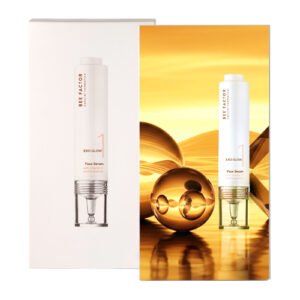 Wit-gouden verpakking van Bee Factor Exo Glow-gezichtsserum.