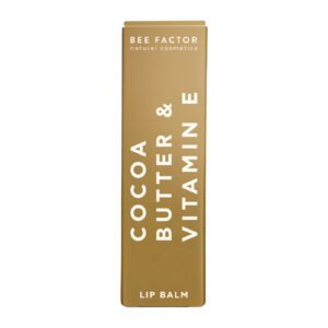 Goudkleurige doos van Bee Factor Lippenbalsem vanille.