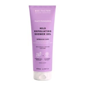 Paarse tube Bee Factor Multi Pleasures-douchegel, 200 ml.